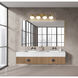 Realm Sphere 4 Light 32.25 inch Modern Gold Bath Vanity Wall Light
