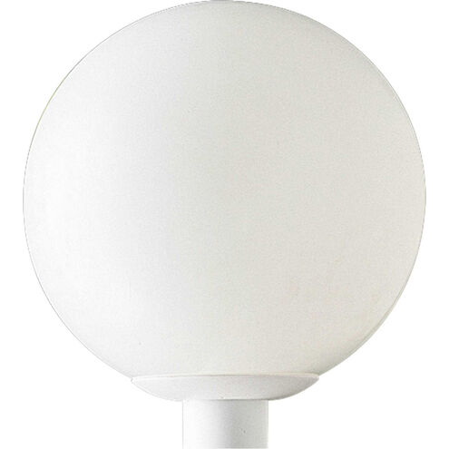 Acrylic Globe 1 Light 11.88 inch White Outdoor Post Lantern
