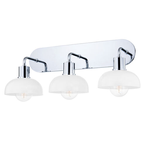 Kyla 3 Light 23 inch Polished Chrome Bath Bracket Wall Light