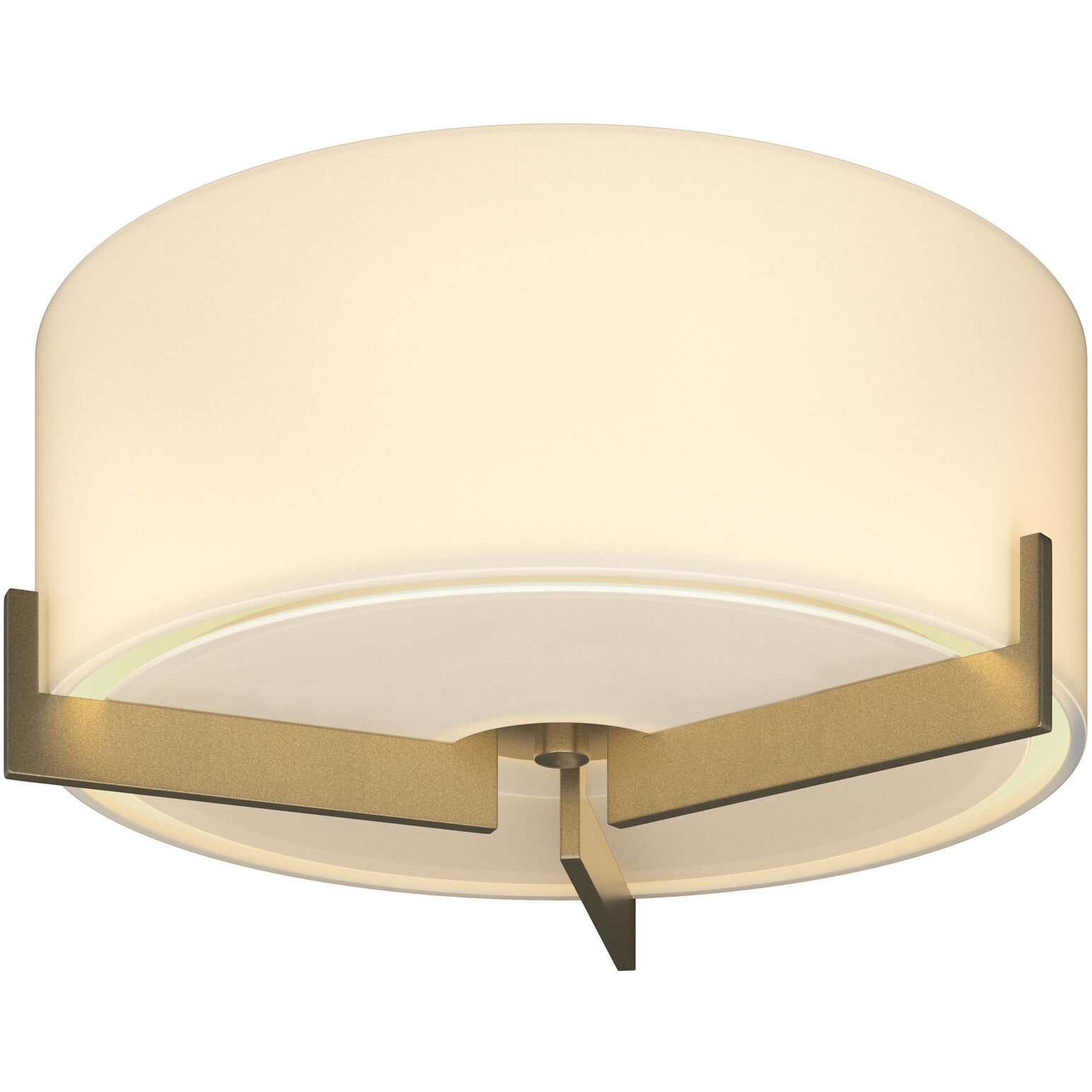 Axis 1 Light 12.1 inch Soft Gold Flush Mount Ceiling Light