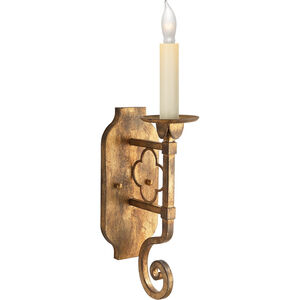 Suzanne Kasler Margarite 1 Light 4.75 inch Gilded Iron Single Sconce Wall Light