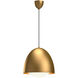 Alora Mood Kenji 1 Light 16 inch Aged Gold/Opal Matte Glass Pendant Ceiling Light