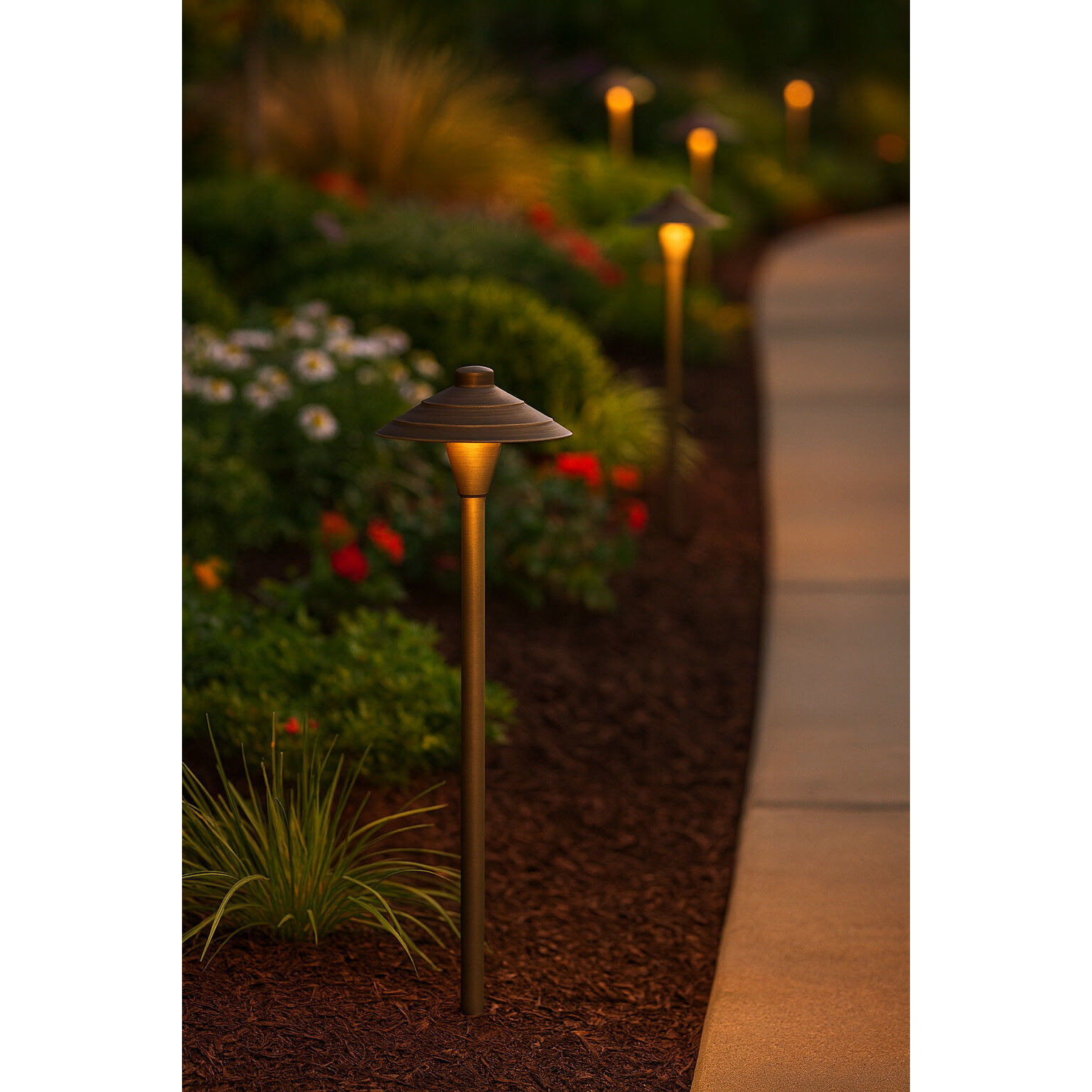 Hardy Island Traditional 12v 1.50 watt Matte Bronze Landscape Path Light