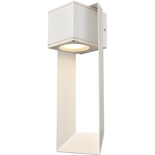 Gaspe Outdoor 1 Light 18 inch Matte White Outdoor Sconce