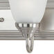 Essentials - 801x 3 Light 24 inch Satin Nickel Bath Vanity Wall Light in Frosted