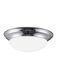 Nash 2 Light 14 inch Chrome Flush Mount Ceiling Light