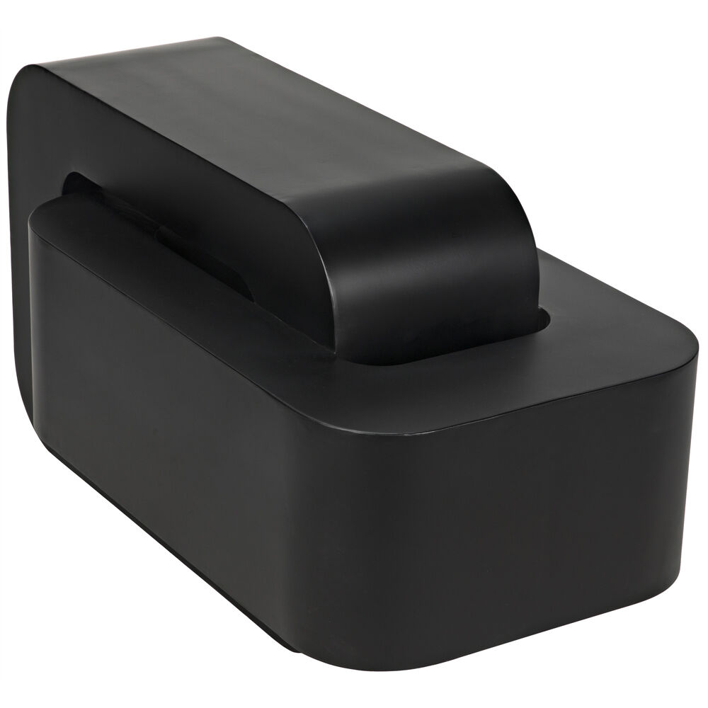 Nodum 45 X 24.5 inch Matte Black Accent Table