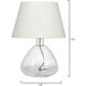 Demi 17 inch Clear Table Lamp Portable Light
