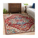 Hannibal 59 X 31 inch Dark Red/Burnt Orange/Khaki/Navy/Camel/Olive/White Rugs, Rectangle