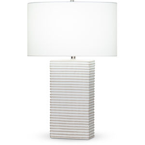 Eastwood 26.75 inch 150.00 watt White and Taupe Matte Table Lamp Portable Light
