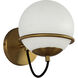 Alora Mood Alba 1 Light 6.5 inch Aged Gold Bath Vanity Light Wall Light