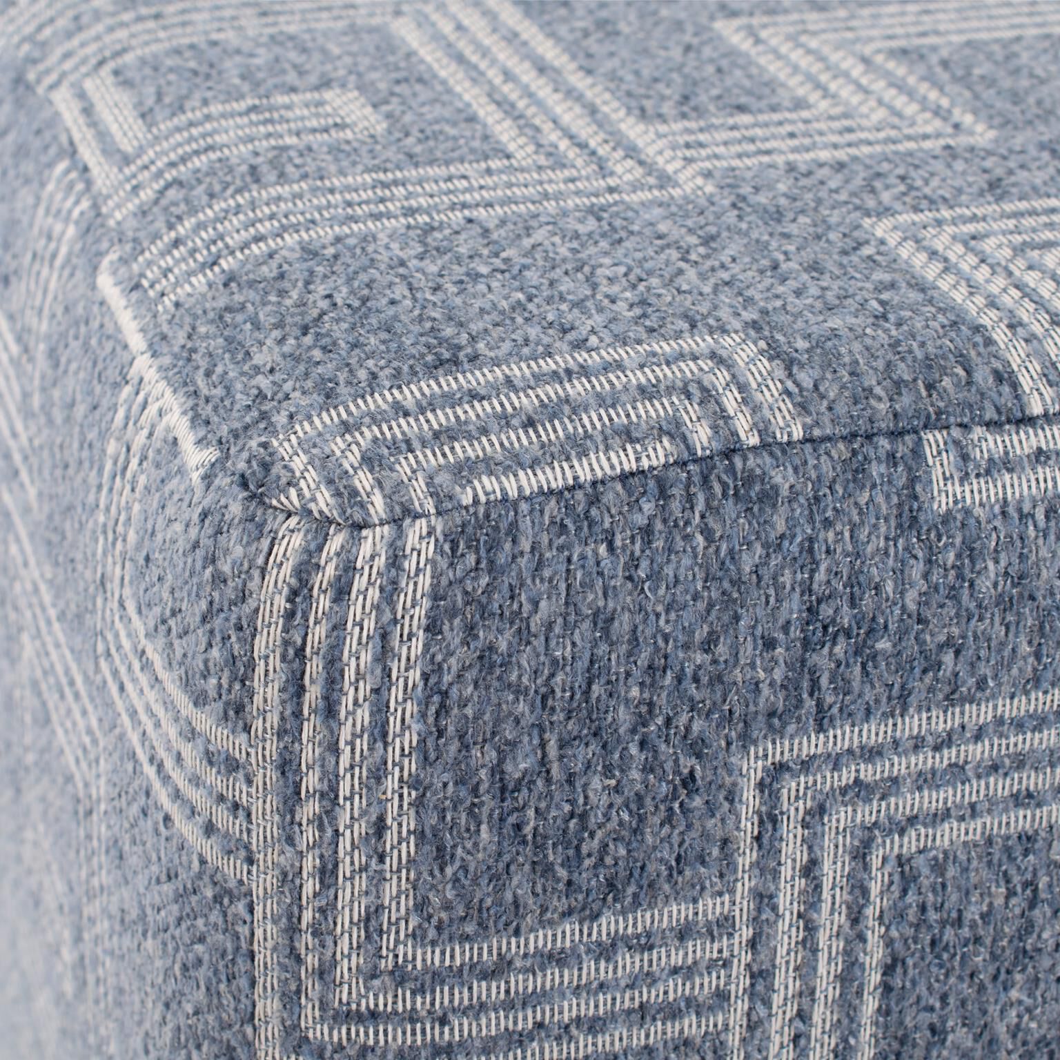 Syros Universal 18 inch Denim Outdoor Ottoman