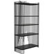 Mila Matte Black Bookcase