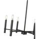 Skyva 6 Light 24.25 inch Matte Black Chandelier Ceiling Light
