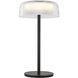 Brilla 10.5 inch 3 watt Black Table Lamp Portable Light