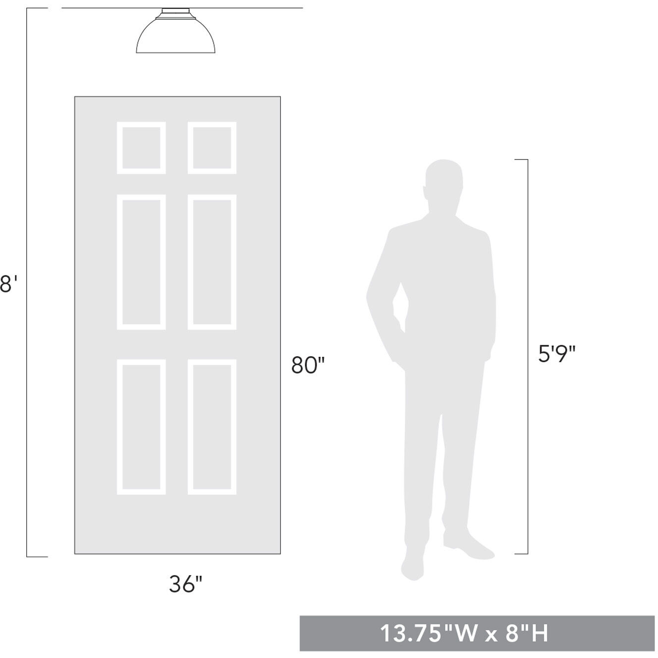 Yep Zoey 3 Light 13.75 inch Matte Black Flush Mount Ceiling Light