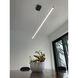 Array LED 72 inch Matte Black Horizontal Pendant Ceiling Light 
