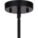 Rad LED 17.5 inch Black and Natural Brass Pendant Ceiling Light