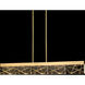 Lucus 1 Light 43.25 inch Aged Brass Linear Pendant Ceiling Light