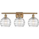 Ballston Deco Swirl LED 26 inch Brushed Brass Bath Vanity Light Wall Light, Ballston