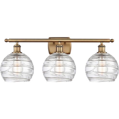 Ballston Deco Swirl LED 26 inch Brushed Brass Bath Vanity Light Wall Light, Ballston