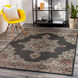 Alfresco 125.98 X 86.61 inch Black/Sage/Brown/Rust/White Machine Woven Rug in 8 x 11, Rectangle
