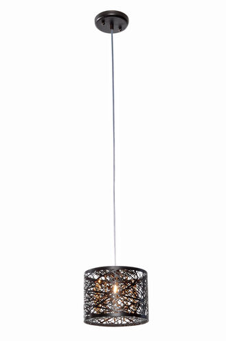 Troy 1 Light 7.75 inch Bronze Mini Pendant Ceiling Light