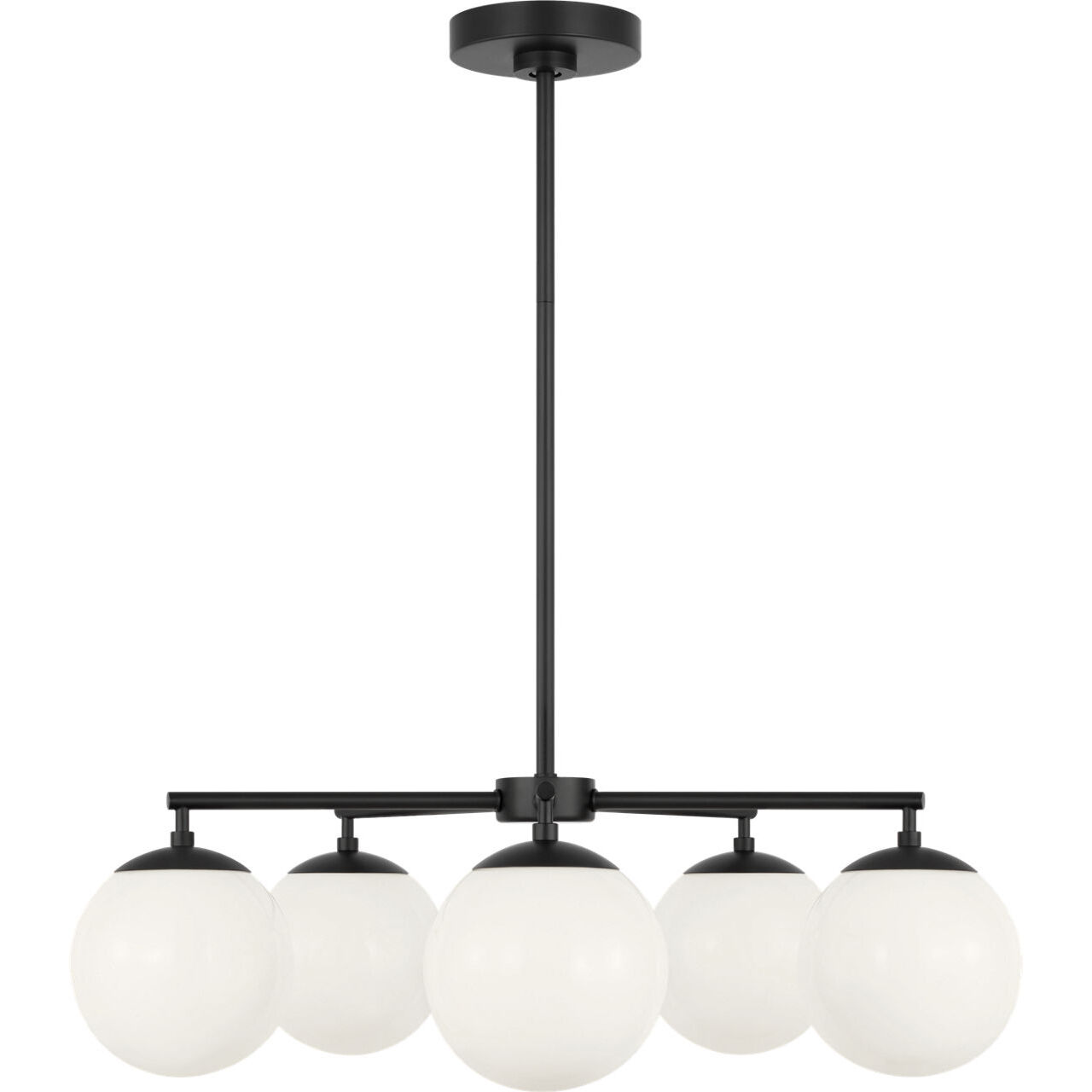 Nube 5 Light 26 inch Midnight Black Chandelier Ceiling Light in Standard