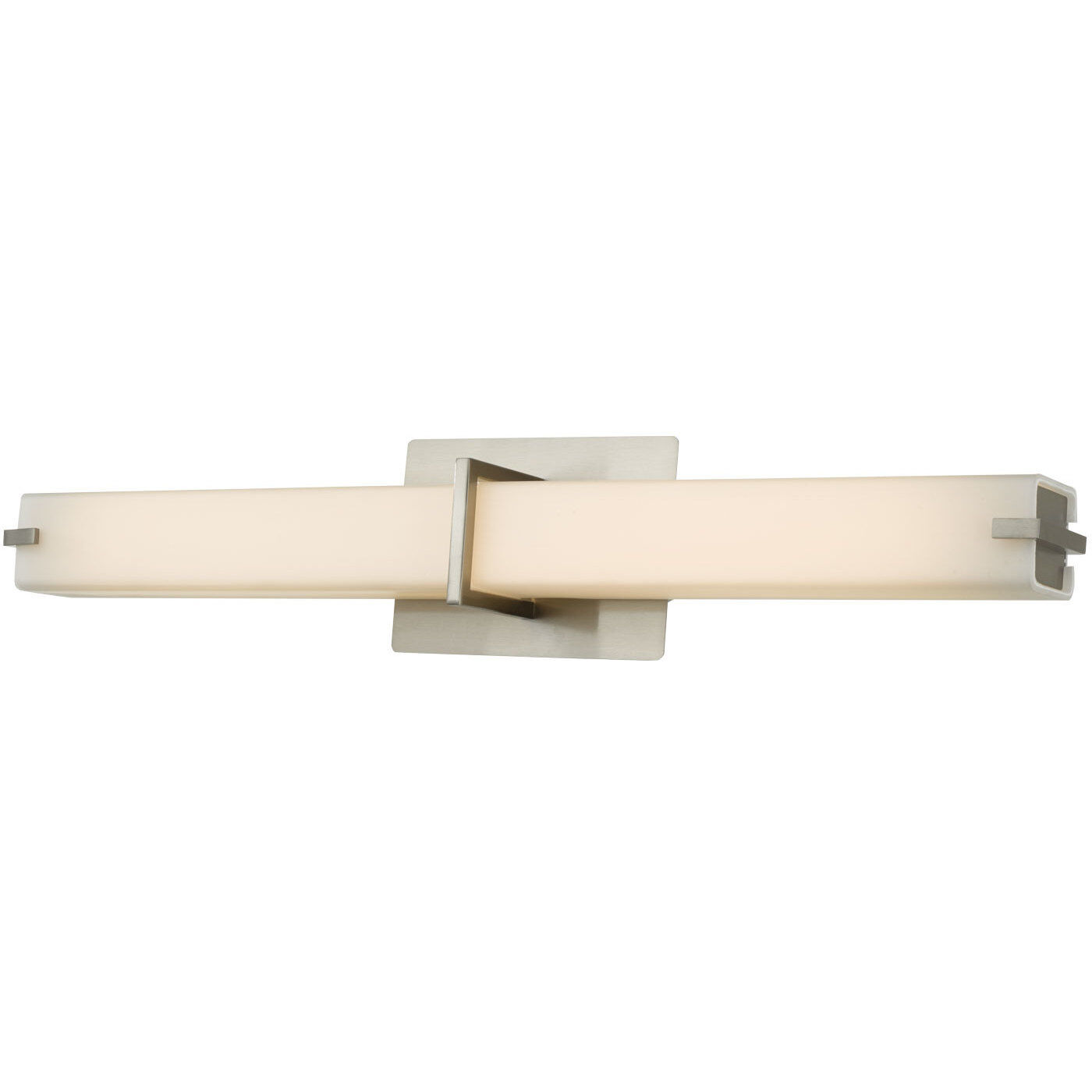 Squire LED 26.3 inch Brushed Nickel Bath Vanity Light Wall Light