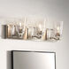 Jackson 3 Light 24 inch Brushed Nickel with Polished Antique Nickel Vanity Light Wall Light