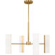 Drew & Jonathan Capalino 8 Light 30 inch Satin Brass Chandelier Ceiling Light