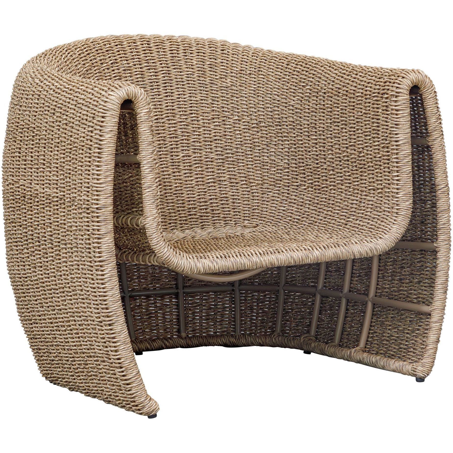 Tropic Golden Flax and Oyster White Outdoor Lounge Chair