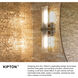Kipton 2 Light 5.5 inch Polished Nickel with Heritage Brass Bath Light Wall Light