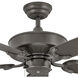 Oasis 52 inch Metallic Matte Bronze Fan, Coastal Elements