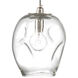 Dimpled Glass 1 Light 9.00 inch Pendant