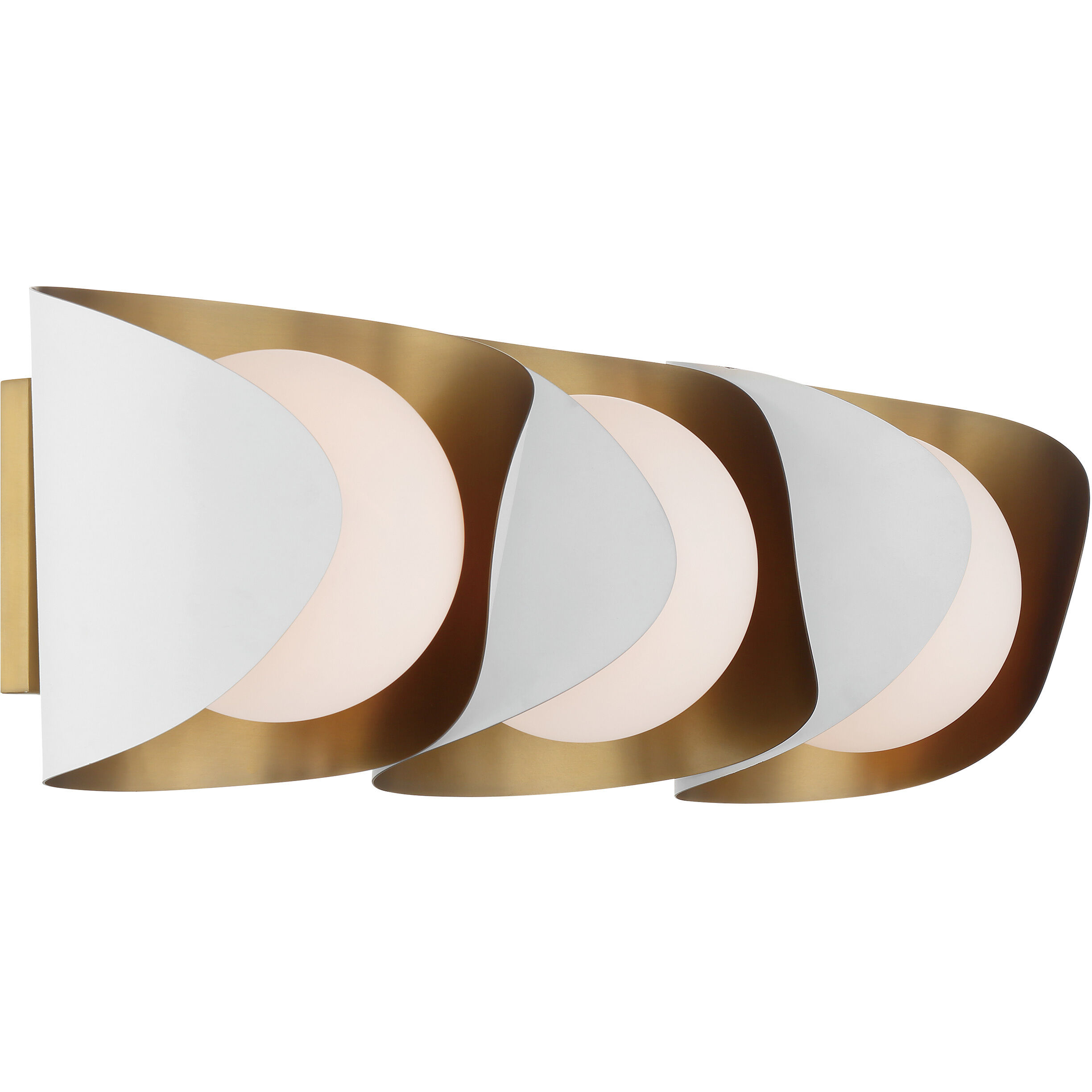 Flare 3 Light 24 inch Sand White Vanity Light Wall Light