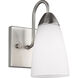 Seville 1 Light 4.75 inch Brushed Nickel Wall Bath Fixture Wall Light