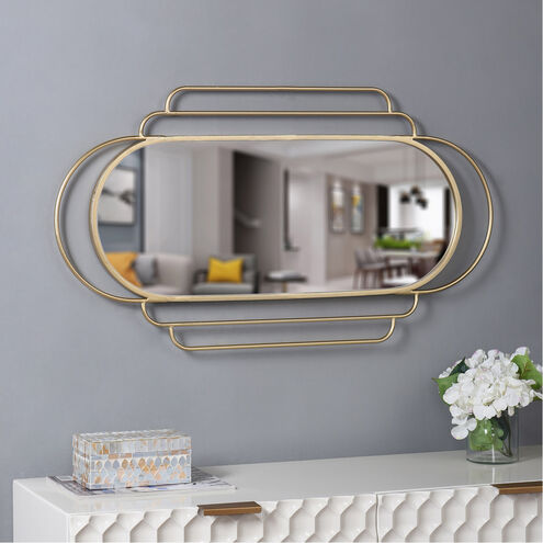 Gemma 34 X 19 inch Gold Wall Mirror