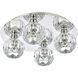 Graham 4 Light 14 inch Chrome Flush Mount Ceiling Light