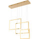 Canada LED 6 inch Gold LED Chandelier Ceiling Light