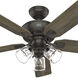 Rosner 52 inch Noble Bronze with Warm Grey Oak/Natural Oak Blades Ceiling Fan
