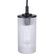 Kinslea 1 Light 4.75 inch Matte Black Pendant Ceiling Light in Clear Glass