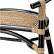 Saltwater Black & Natural Rattan Arm Chair in Black and Natural Rattan