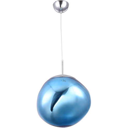 Canada 1 Light 15 inch Blue Single Pendant Lighting Ceiling Light