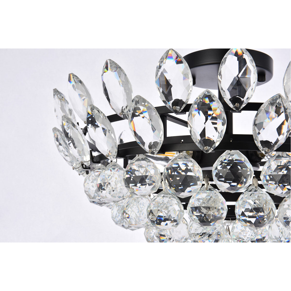 Emilia 5 Light 18 inch Black Flush Mount Ceiling Light