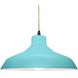 Radiance 1 Light 15.5 inch Reflecting Pool and Matte Black Pendant Ceiling Light
