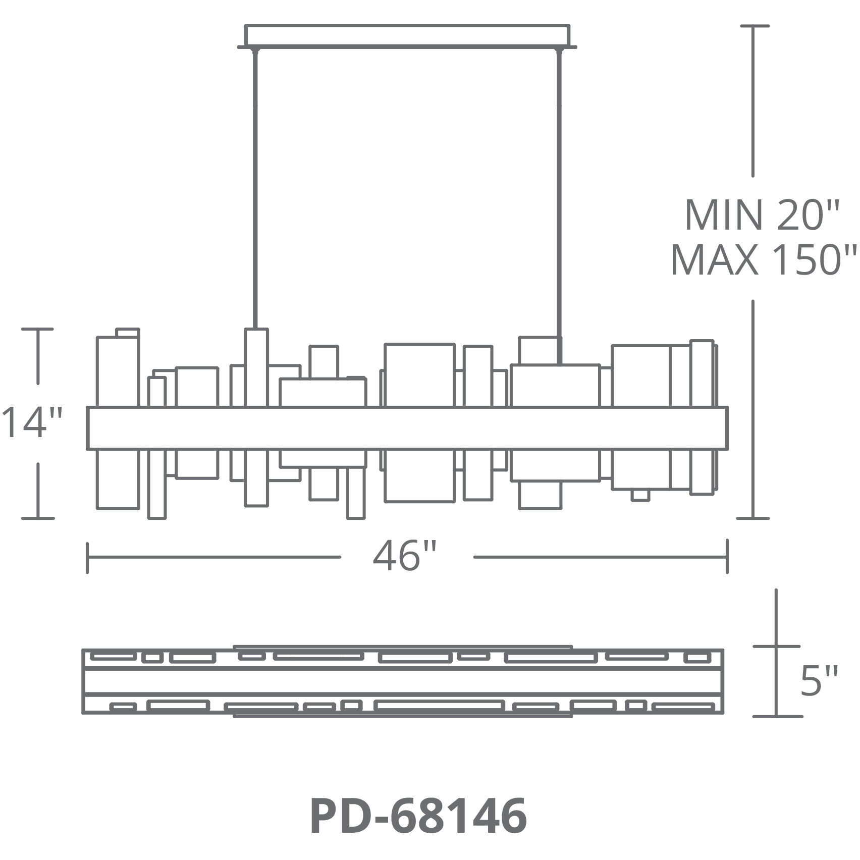 Acropolis LED 11 inch Brushed Nickel Chandelier Ceiling Light