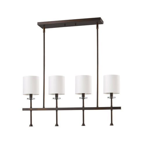 Kara 4 Light 5 inch Oil Rubbed Bronze Island Pendant Ceiling Light