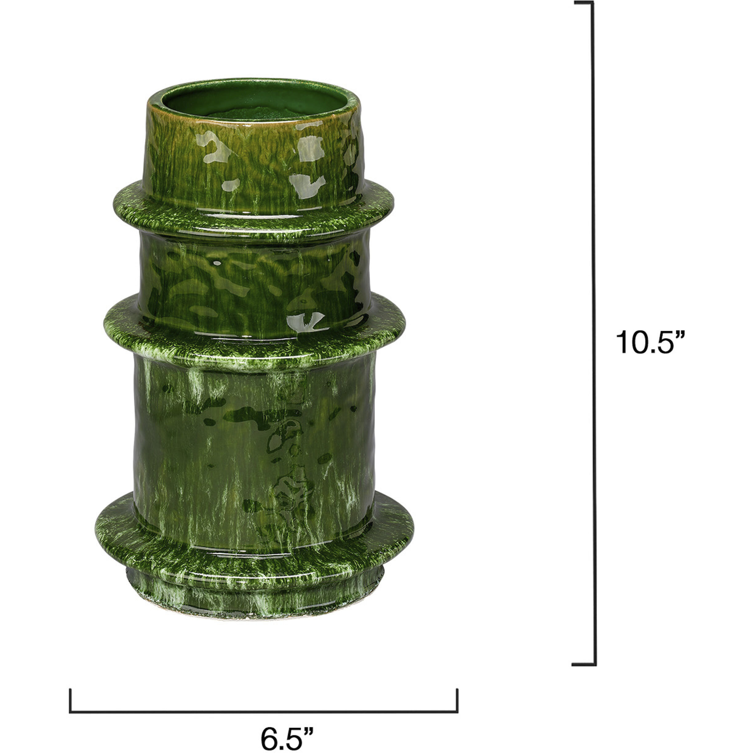 Saturn 10.5 X 6.5 inch Vase in Medium, Medium