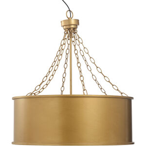 Beil LED 25.5 inch Brass Chandelier Ceiling Light